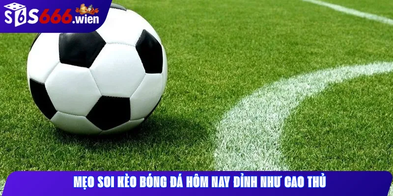 Mẹo soi kèo bóng đá hôm nay đỉnh như cao thủ